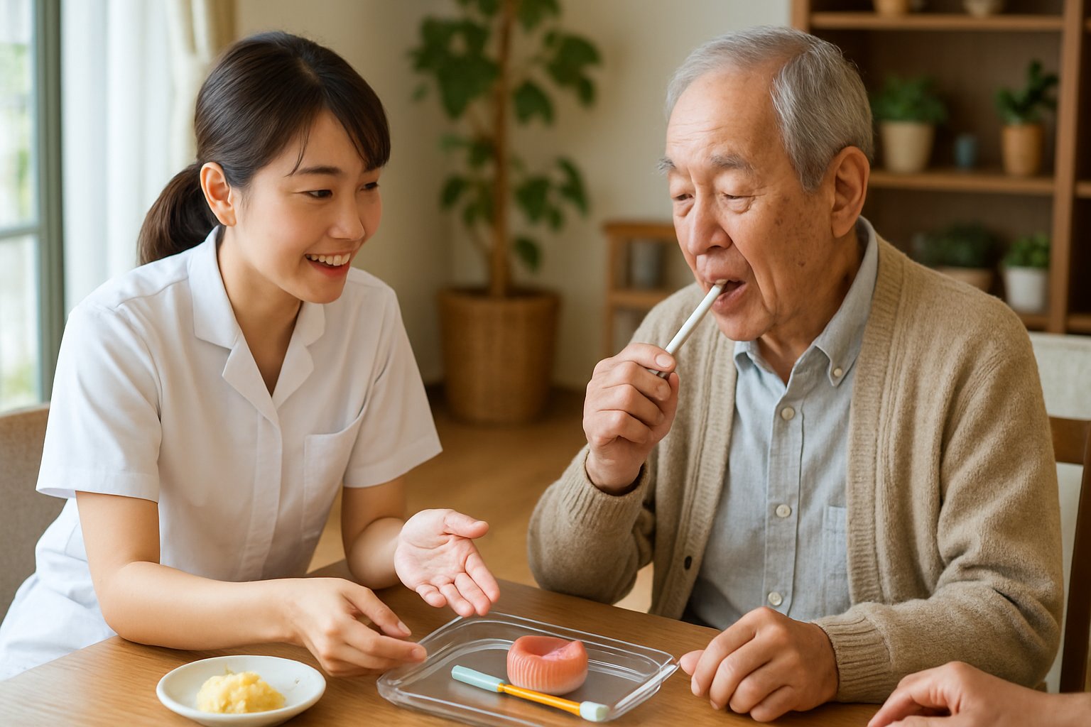 訪問歯科での嚥下リハビリの具体的な実践方法